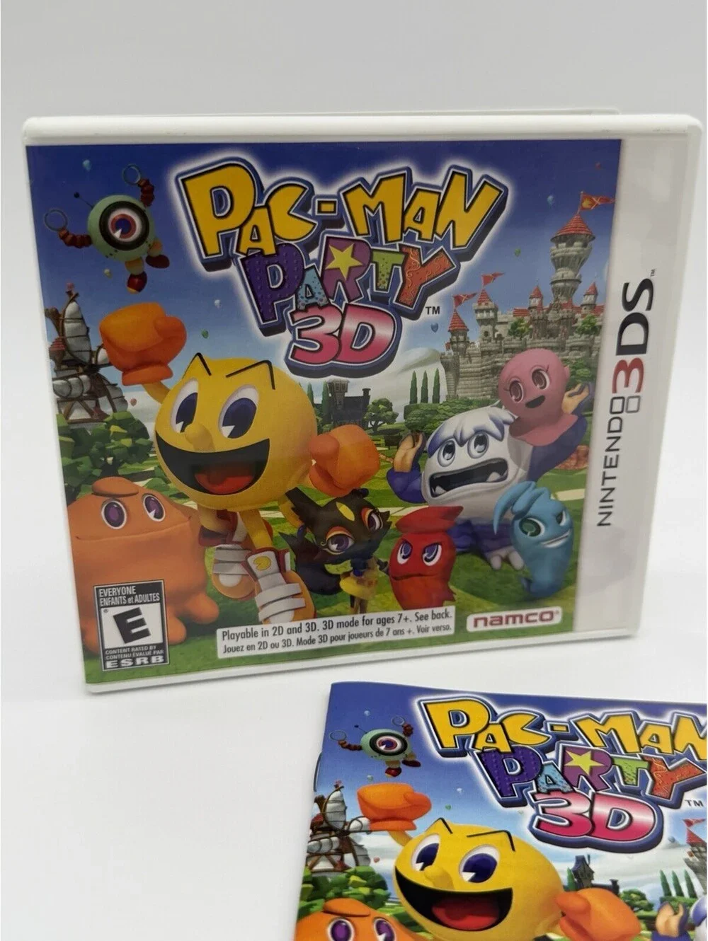 Pac-Man Party 3D (Nintendo 3DS, 2011) COMPLETE in box Tested & Working